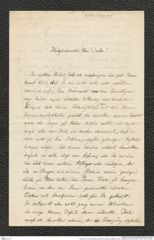 Nachlass Franz Steindachner, Brief von Eduard Graeffe an Franz Steindachner (19.04.1881), Inv.Nr. 173.05, Seite 1
